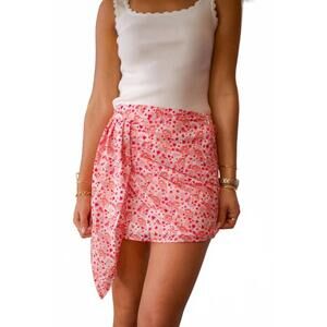 NEW SINCERELY OURS penelope mini skirt in tiger orchid